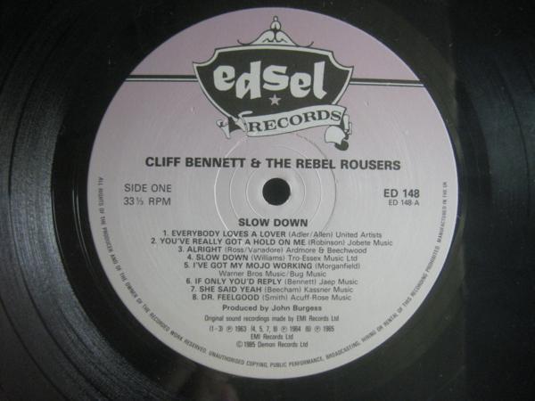 CLIFF BENNETT & THE REBEL ROUSERS / SLOW DOWN◆W613NO◆LP_画像3