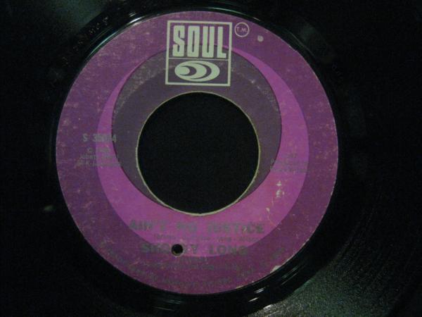 SHORTY LONG AIN’T NO JUSTICE ＊SOUL 7インチ[EP571_画像2