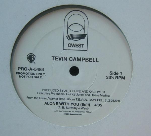 TEVIN CAMPBELL ALONE WITH YOU＊US プロモ盤[E501_画像1