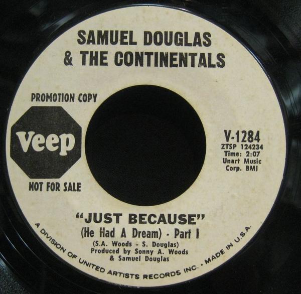 SAMUEL DOUGLAS & THE CONTINENTALS JUST BECAUSE＊7[D305_画像2