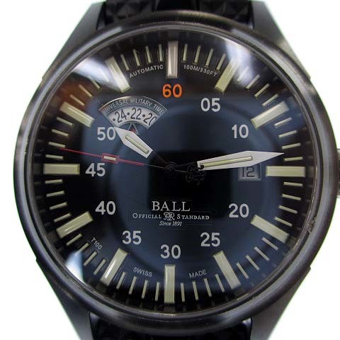 ボールウォッチ BALL WATCH NM1092C ファイヤーマン ナイトトレイン 腕時計 オートマチック 黒文字盤 ラバーバンド 国内送料無料 スイス製 SS 自動巻き 期間限定お試し価格