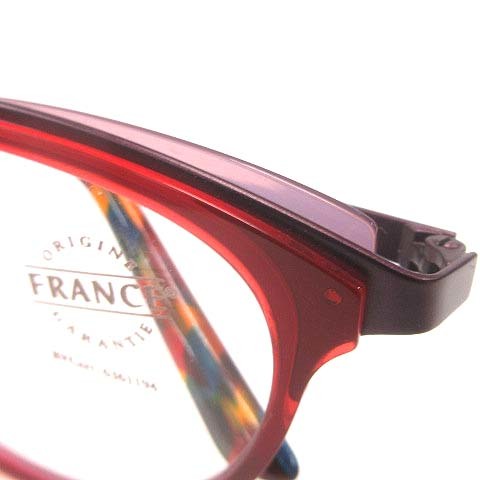 1着でも送料無料 眼鏡 フレーム JEAN LAFONT ラフォン 赤 美品