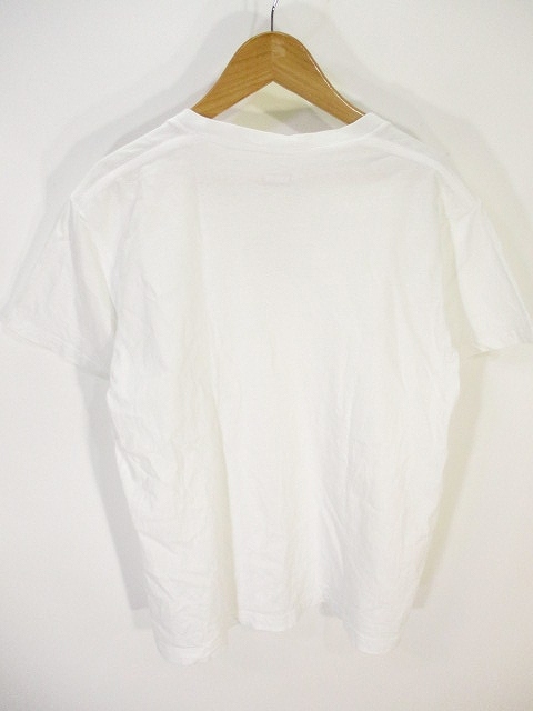リーバイス Levi's Tシャツ カットソー 半袖 Vネック 無地 白 ホワイト M メンズ_画像2