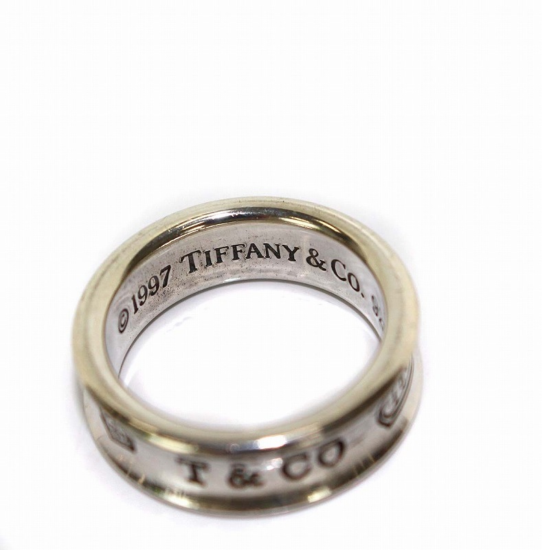優れた品質 シルバー 指輪 ナローリング 1837 CO.  TIFFANY ティファニー 925 メンズ OH /☆K 15号 - シルバー -  smssvg.org