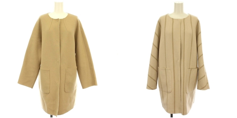 マックスマーラステュディオ Max Mara Studio リバーシブル ノーカラー