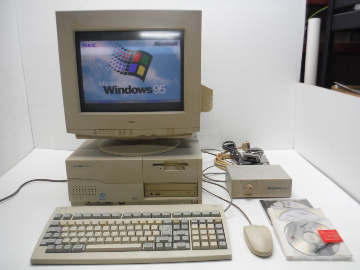 ジャンク NEC PC-9821 Xc13 パソコン一式（検：PC98 本体 モニター_画像1