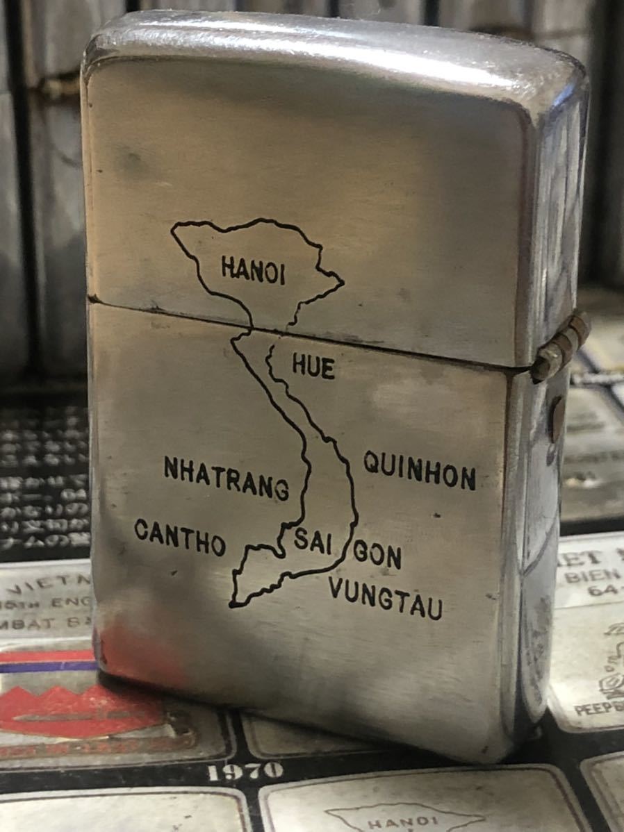 ベトナムZIPPO】本物 1969年製ベトナムジッポー「ベトナム地図