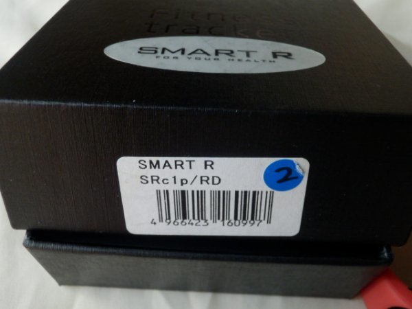 祖a-83《SMART R 208-180120　C1P　血圧心拍測定 ブレスレット　箱 説明書 本体 充電 健康維持 普段_画像2