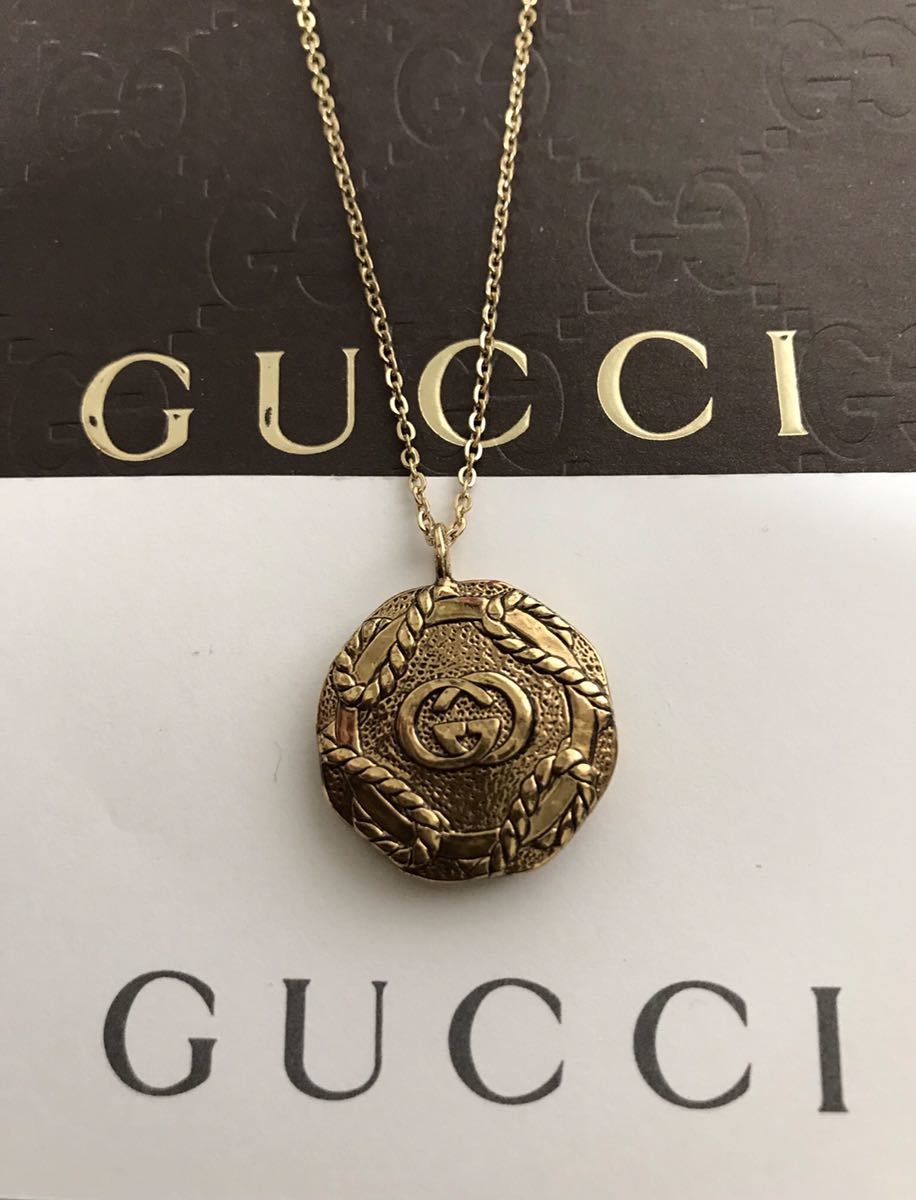 激レア 正規美品 OLD GUCCIオールドグッチロゴチャーム ゴールド色