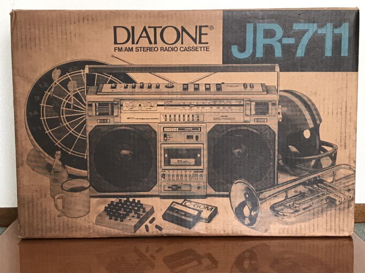 DIATONE ラジカセ JR-711 昭和レトロ 当時物 箱付き 取説付き 美品
