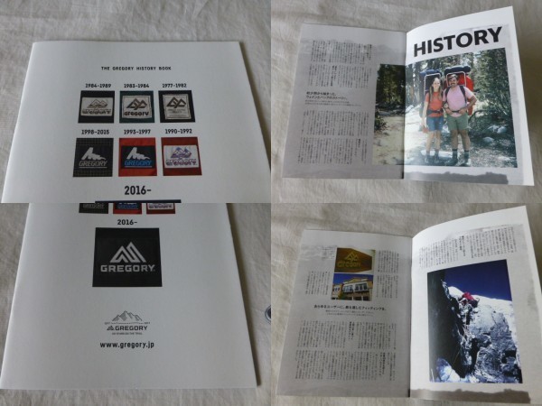  Gregory THE GREGORY HISTORY BOOK Thanks for 40 years Japanese edition catalog THE GREGORY HISTORY BOOK Gregory gregoryGREGORY 40 anniversary 