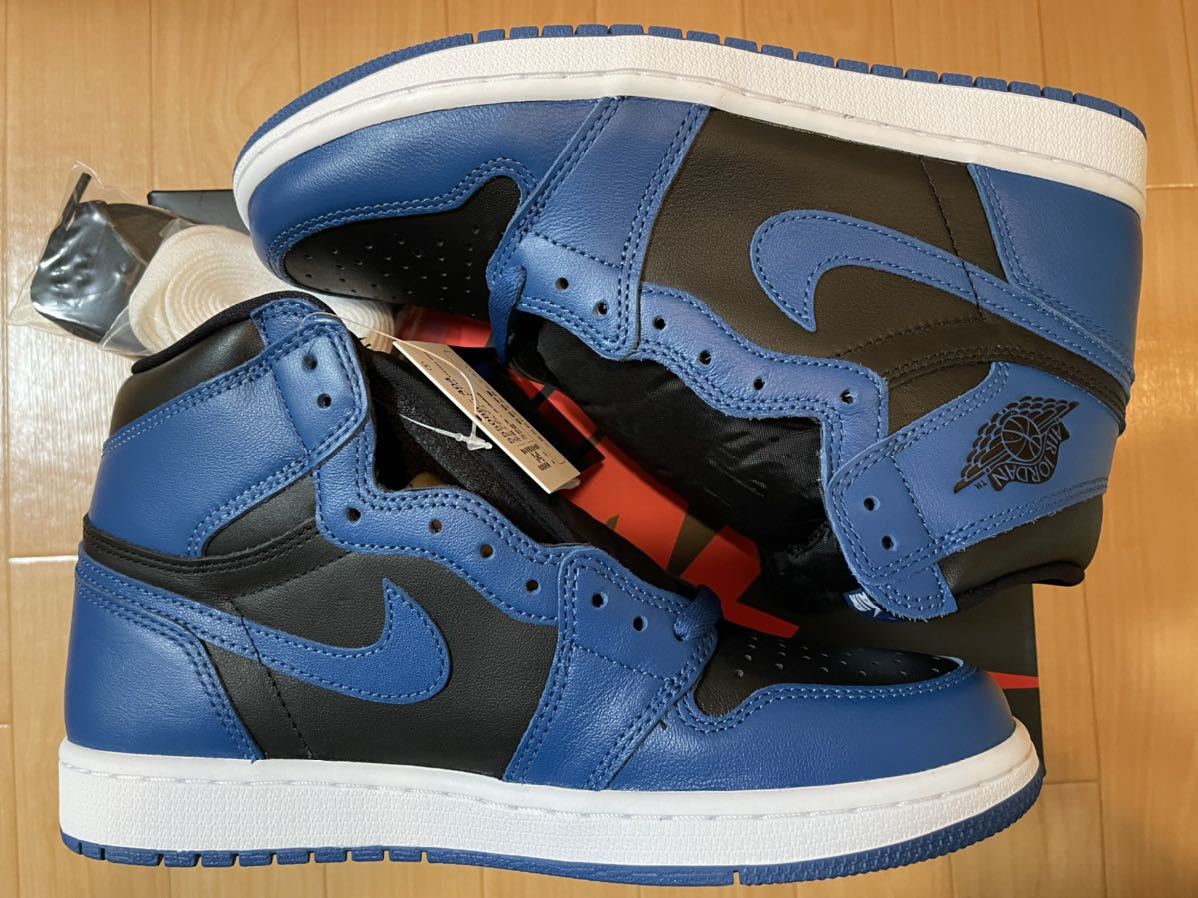 27cm NIKE AIR JORDAN 1 RETRO HIGH OG Dark Marina Blue ナイキ エアジョーダン1 ハイ レトロ ダークマリーナブルー スニーカー 27.0cm_画像5