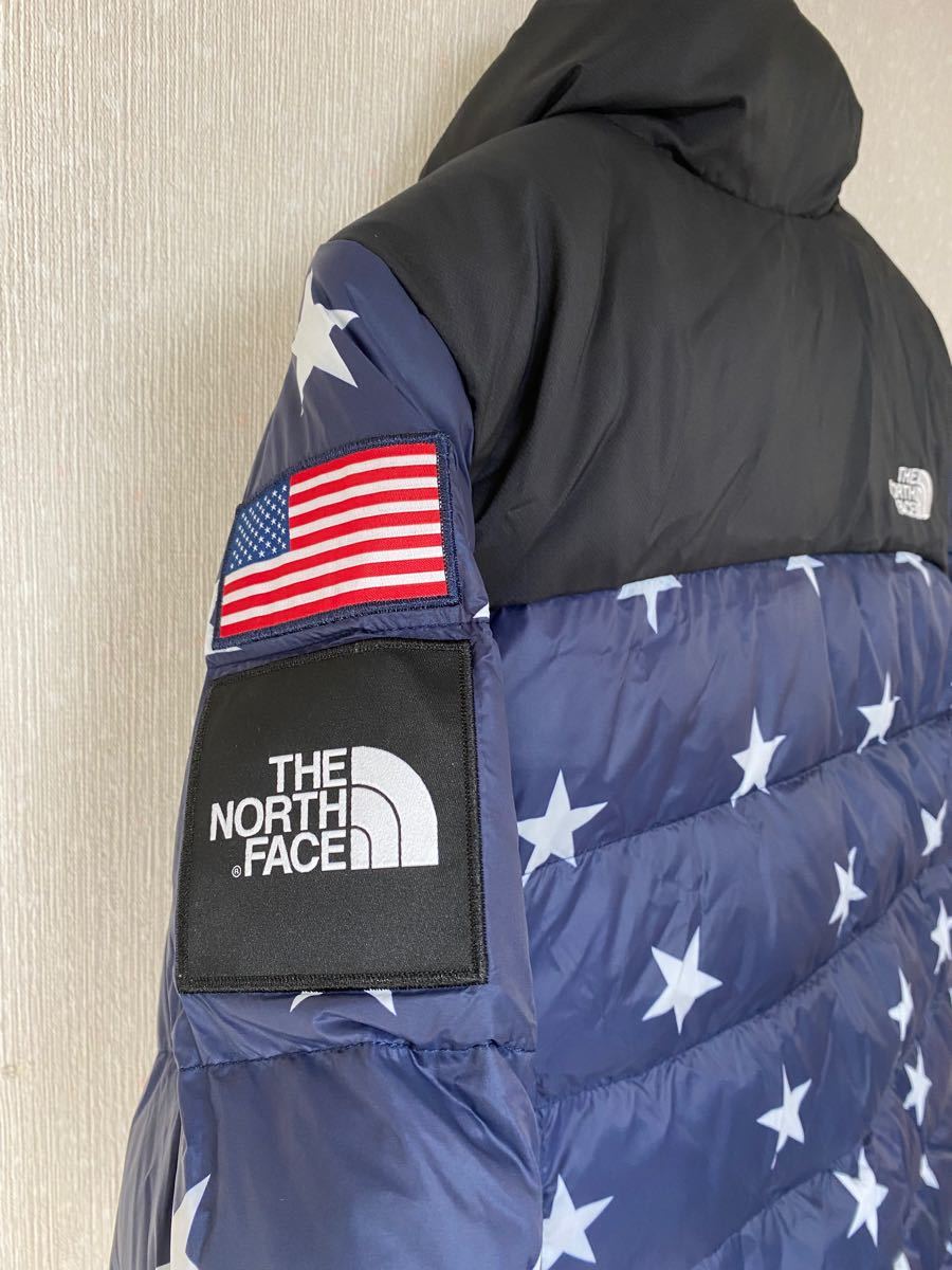 希少新品★海外限定ノースフェイス ダウンジャケットプリント柄S★ USA International THE NORTH FACE