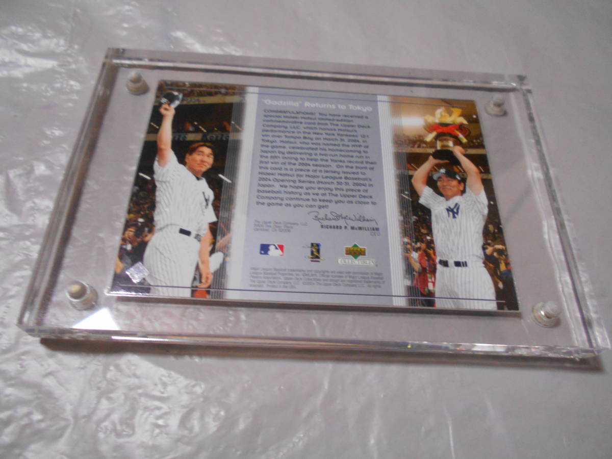 一番人気の 松井秀喜２００４年MLB開幕戦ジャージカード・専用のUDA袋