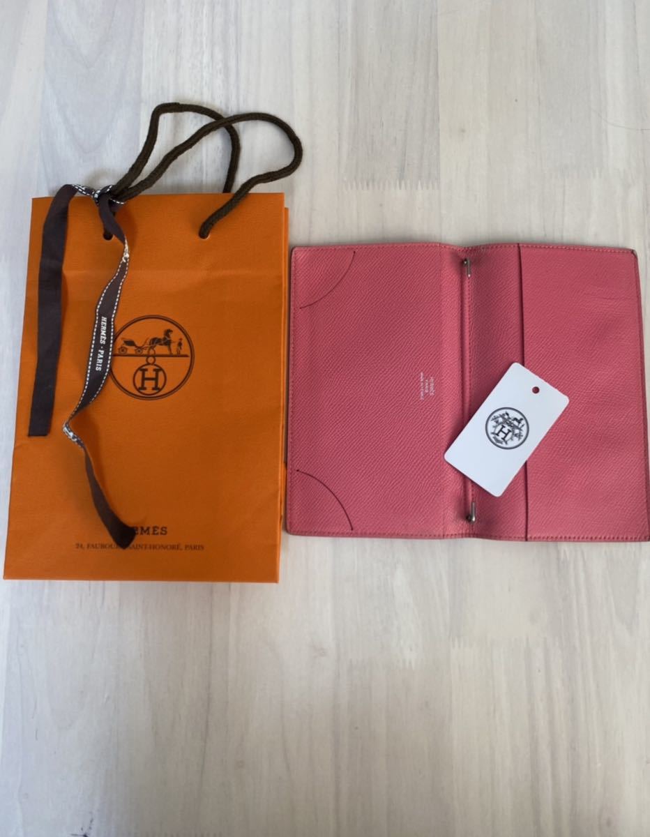 ヤフオク! - エルメス 手帳カバー ピンク HERMES
