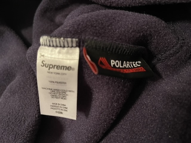 【新品】Supreme Polartec Hooded Sweatshirt COLOR/STYLE：Navy SIZE：Medium_画像7