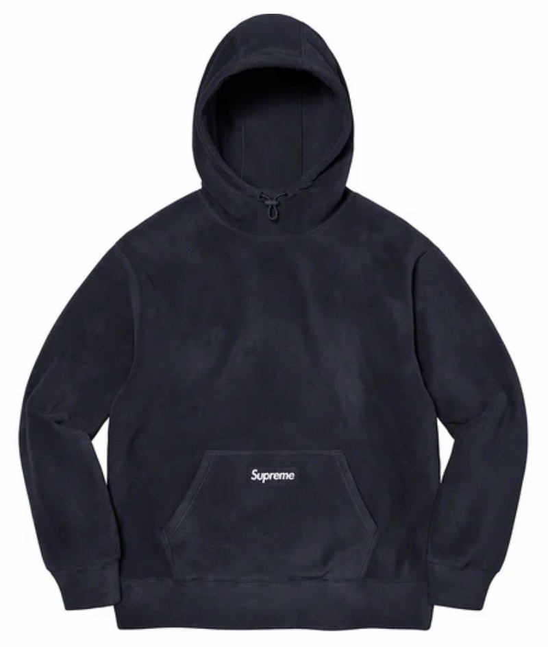 【新品】Supreme Polartec Hooded Sweatshirt COLOR/STYLE：Navy SIZE：Medium