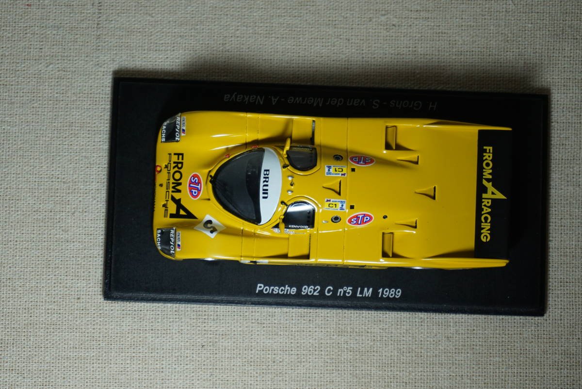 1/43 ルマン spark Porsche 962 C #5 FromA BRUN 1989 Le Mans 24h ポルシェ フロムエー ブルン 中谷 フロム・エー_画像4