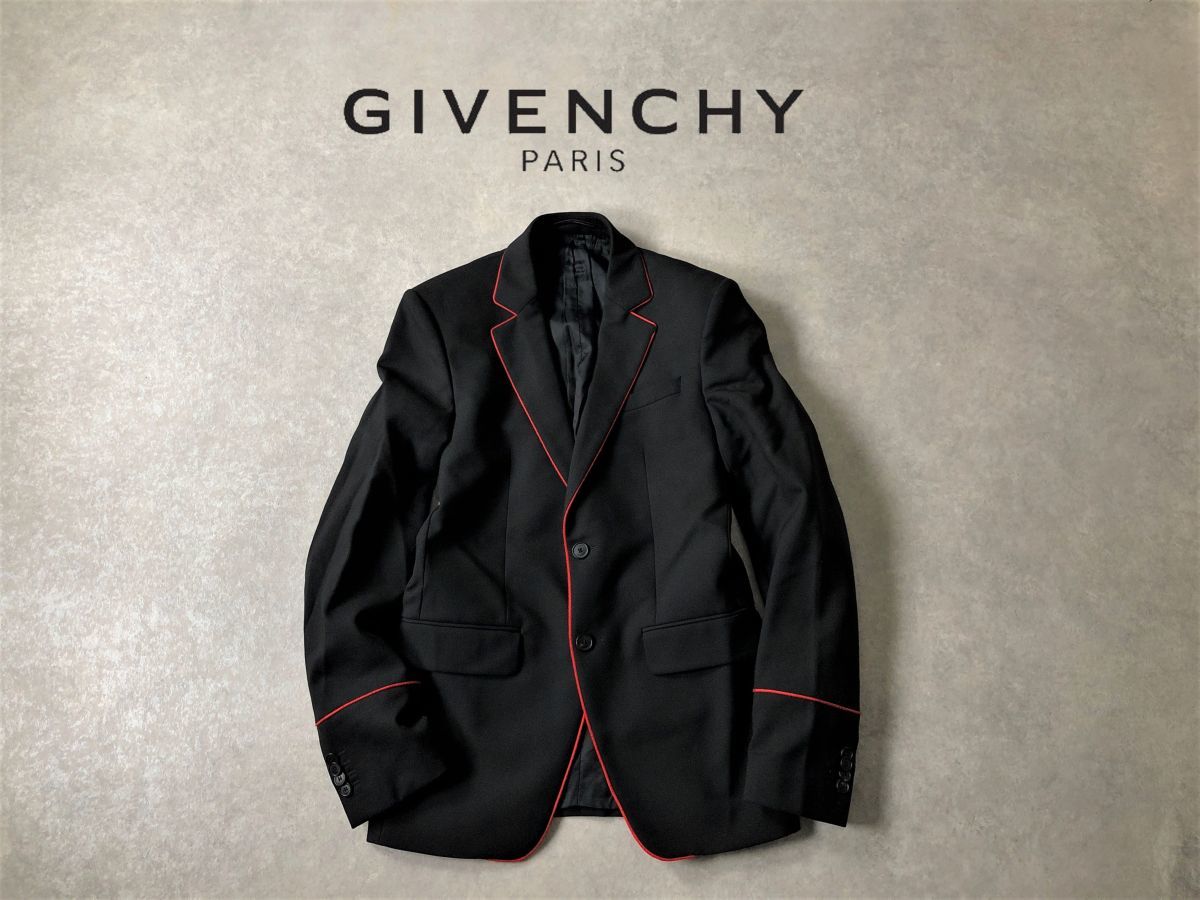 定価12万○GIVENCHY○ウールモヘア パイピング ロンドン ジャケット