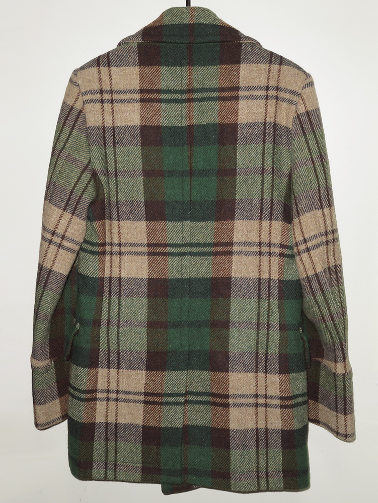 Vivienne Westwood × Harris Tweed 18AW チェックツイードPコート 44 国内品 新品同様 メンズ ヴィヴィアンウエストウッド ハリスツイード_画像2