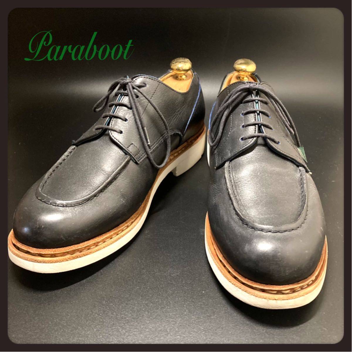 美品 Paraboot パラブーツ CHAMBORD シャンボード BLUE WORK 別注 7.5