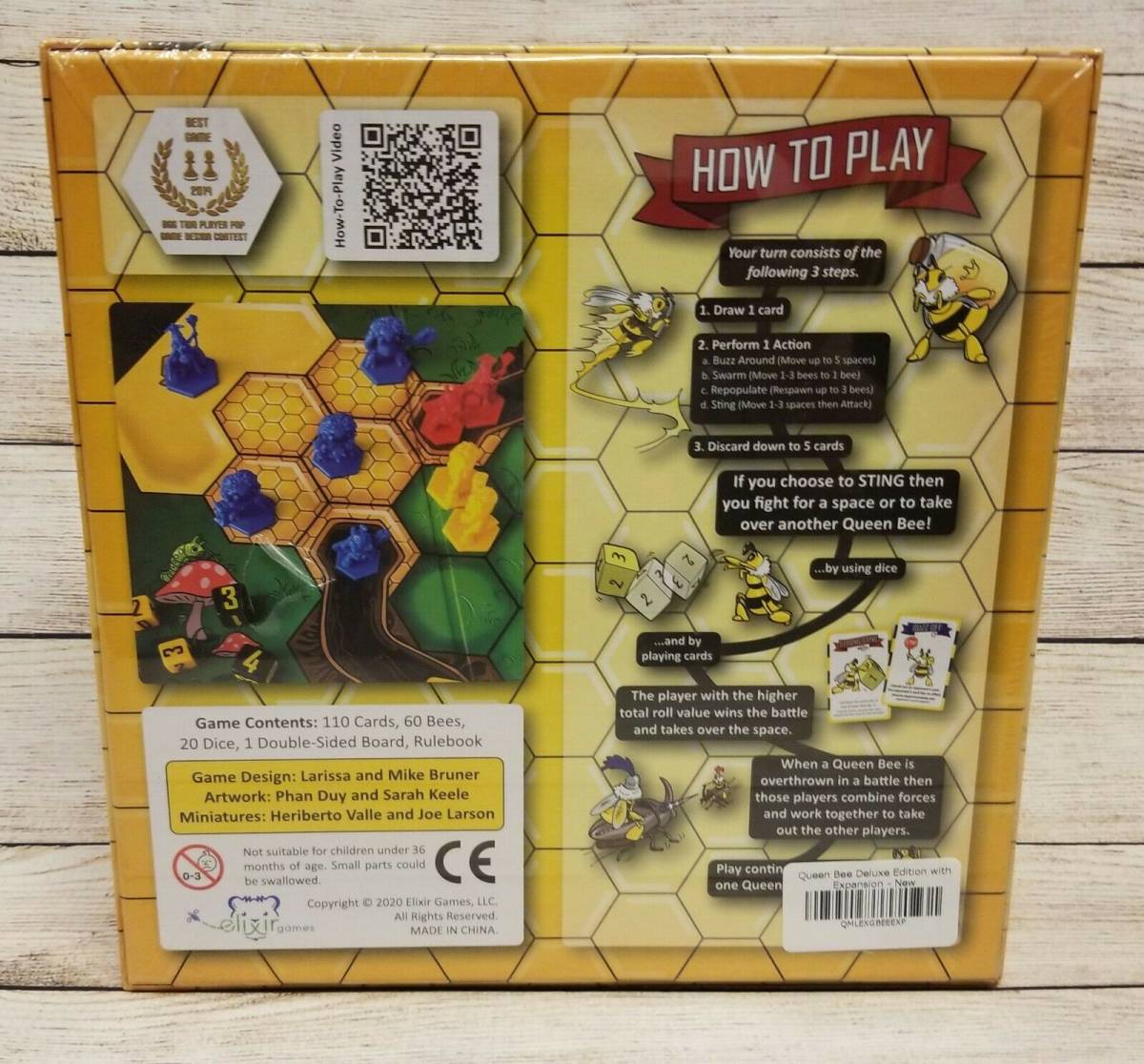 Queen Bee Deluxe Kickstarter Edition w/ Miniatures 5/6 player expansion SEALED 