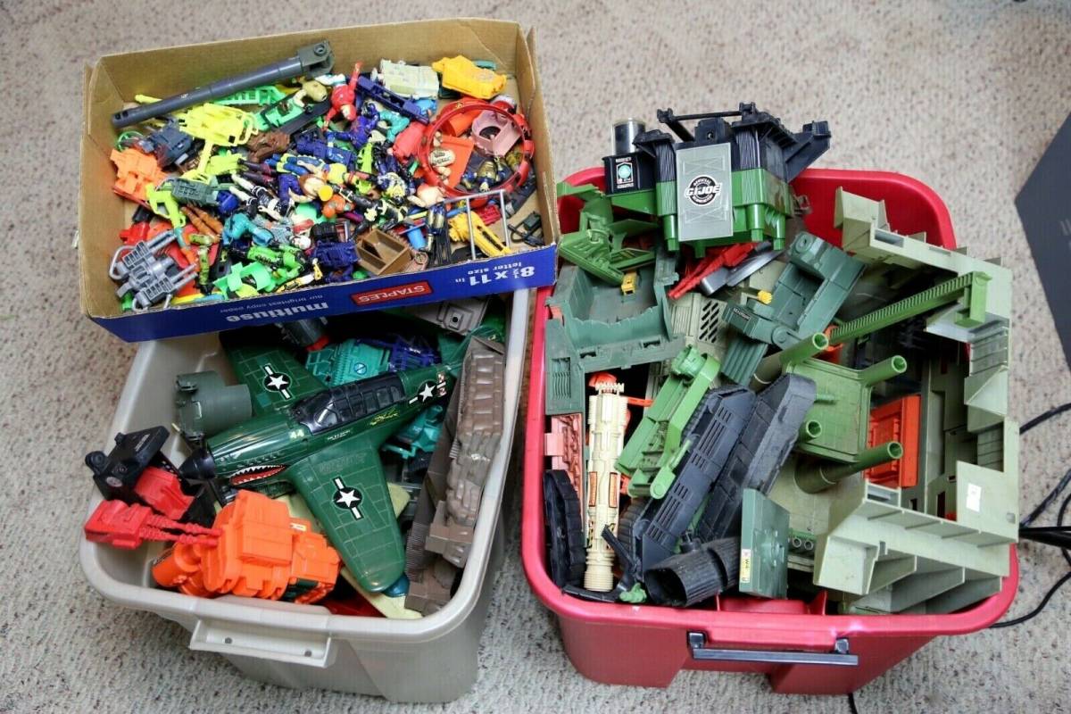 Vintage Gi Joe toy lot Figures vehicles parts accessories 1980s 1990s Hasbro 海外 即決