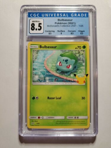 Bulbasaur 1/25 Pokemon McDonalds 25th Anniversary Holo Promo Card Fresh 