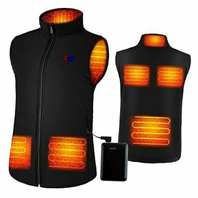 X99 Electric Heated Vest Adjustble temperature for Women Men Winter Outdoor Activitis Heating Jacket Clothing Warm Jacket Gilet with USB Charging 