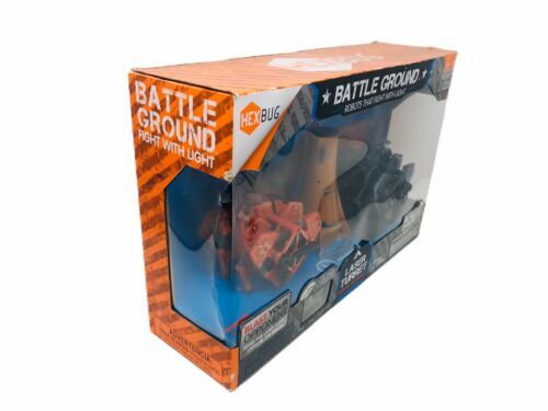 HEXBUG Battle Ground Light Fighting Robots w/ Laser Turret 3 Game Modes Walls 