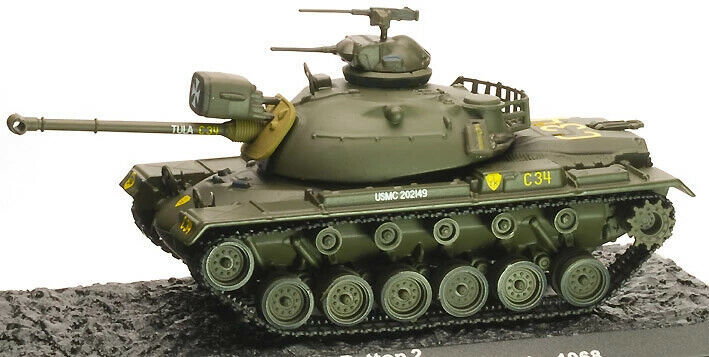 Tank m48 a3 Patton 2 USA Vietnam 1968 Finished Model 1:72 ALTAYA