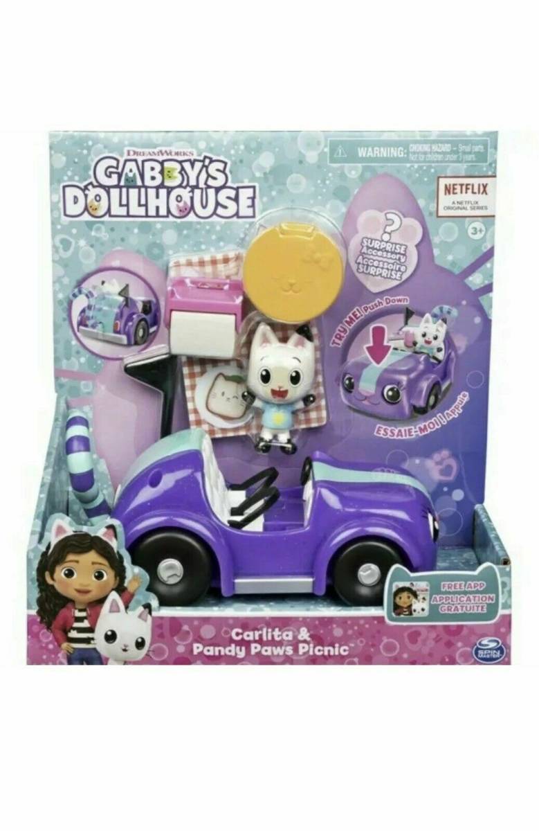 独特の素材 Gabby S 即決 海外 Fast Ships New Car Purple Playset Picnic Paws Pandy Carlita Dollhouse 海外商品購入代行 Labelians Fr