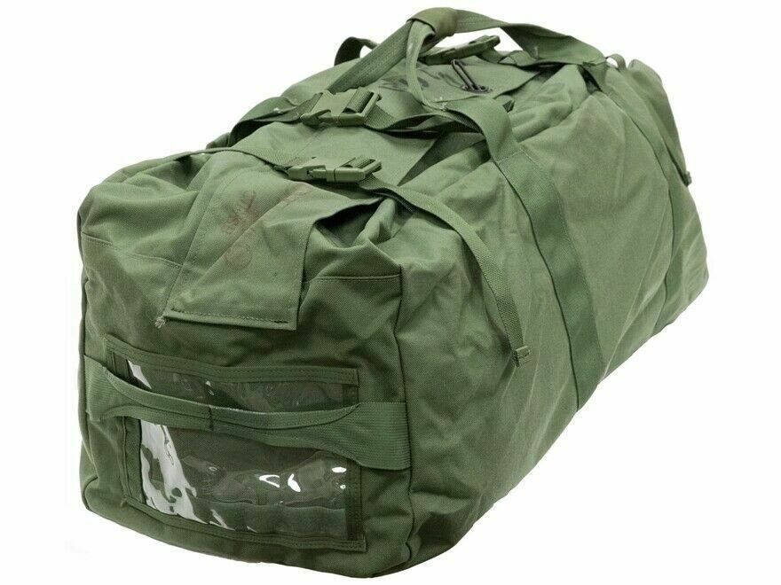 USGI Military Improved Sport Duffel Bag Slightly Irregular Olive Green,Original 