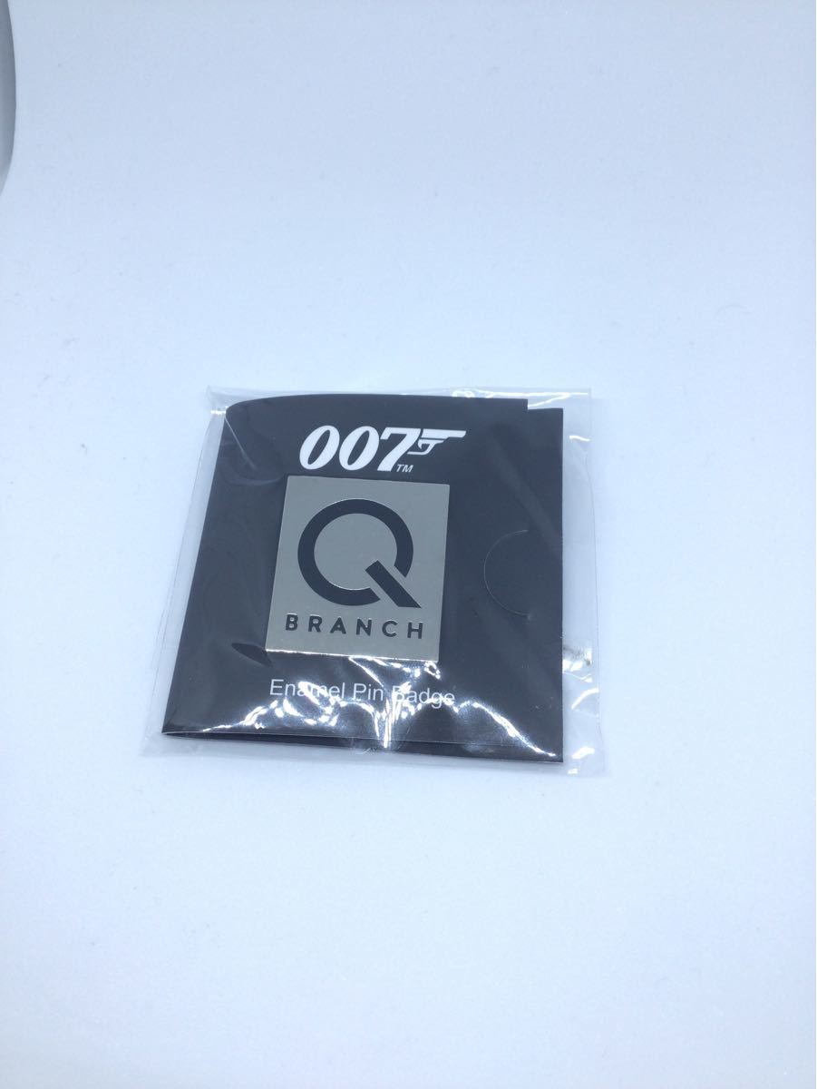 新品未使用品　007公式ショップ購入　Q branch ロゴピンバッチ