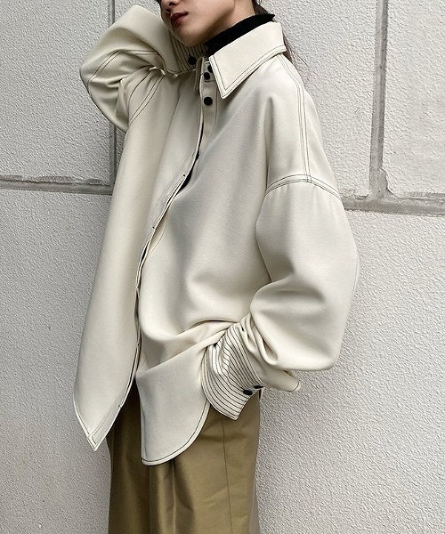 美品 完売品 21AW TODAYFUL トゥデイフル Stitch Wool Shirts 長袖
