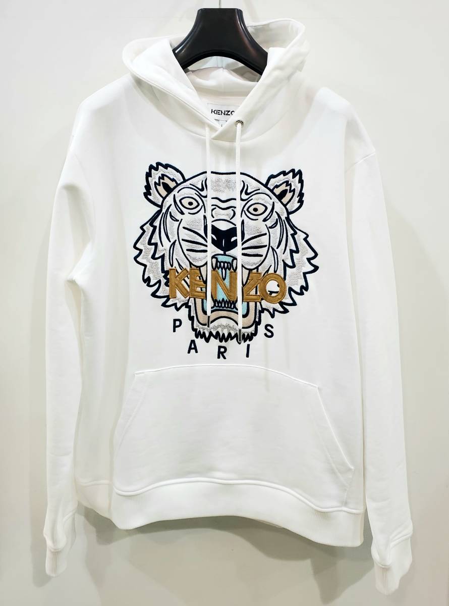 新品・タグ付き】 KENZO PARIS HOODIE TIGER WHITE L ケンゾー 5SW333
