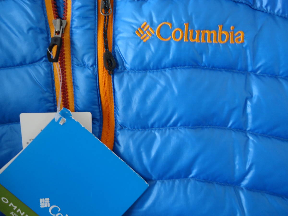 コロンビア ダウンジャケット 800フィルグースダウン ブルー サイズS 新品 送料無料_画像9