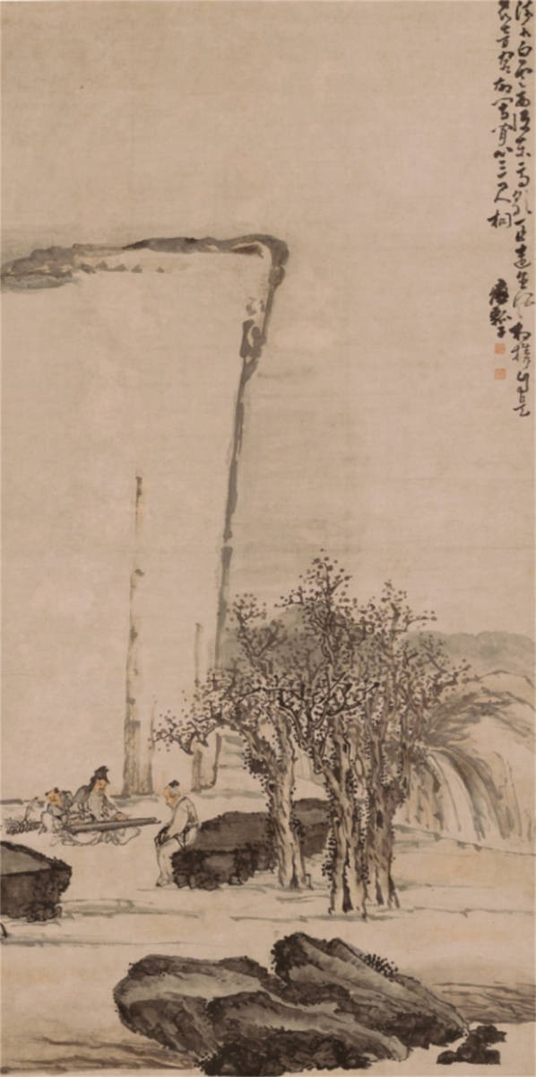 未使用 未開封 美術品 絵画 絵師 黄慎 人物図 清代 中華 未使用 未開封 美術品 絵画 絵師 黄慎 人物図 清代 中華