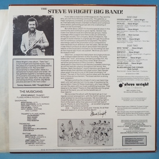 ■自主! BIG BAND FUSION GROOVE!★STEVE WRIGHT BIG BAND/TAKE TWO★送料無料(条件有り)多数出品中!★オリジナル名盤■_画像2