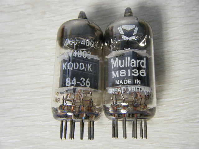 Aみ37◆ELECTRONIC KQDD/K 84-36 CV4003 VALVE Mullard M8136 ムラード 真空管 2本 稀少品