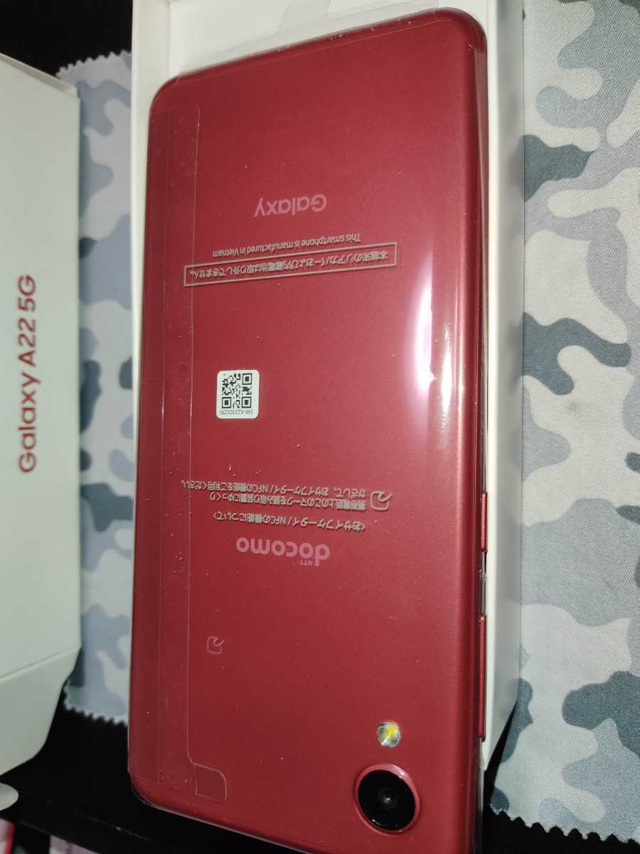 9282円 最大66％オフ！ 新品 Galaxy A22 5G SC-56B Red※5G対応 判定O 赤ロム保証 白ロム品