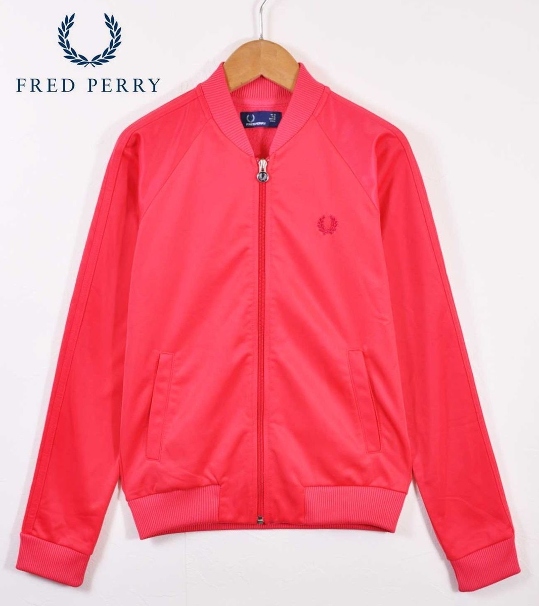  Portugal made FRED PERRY Fred Perry jersey car i knee Pink Lady -sS corresponding (21478