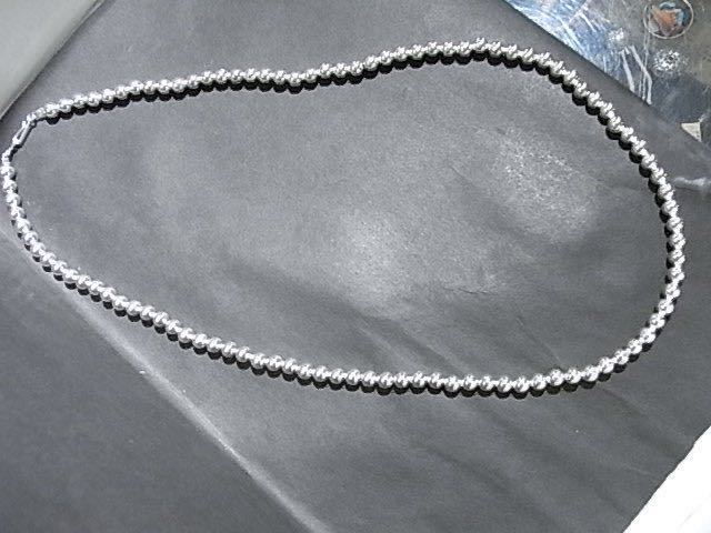 USAインディアンジュエリーNAVAJOナバホパールネックレスSilverPlate