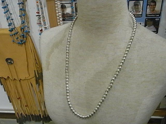 USAインディアンジュエリーNAVAJOナバホパールネックレスSilverPlate