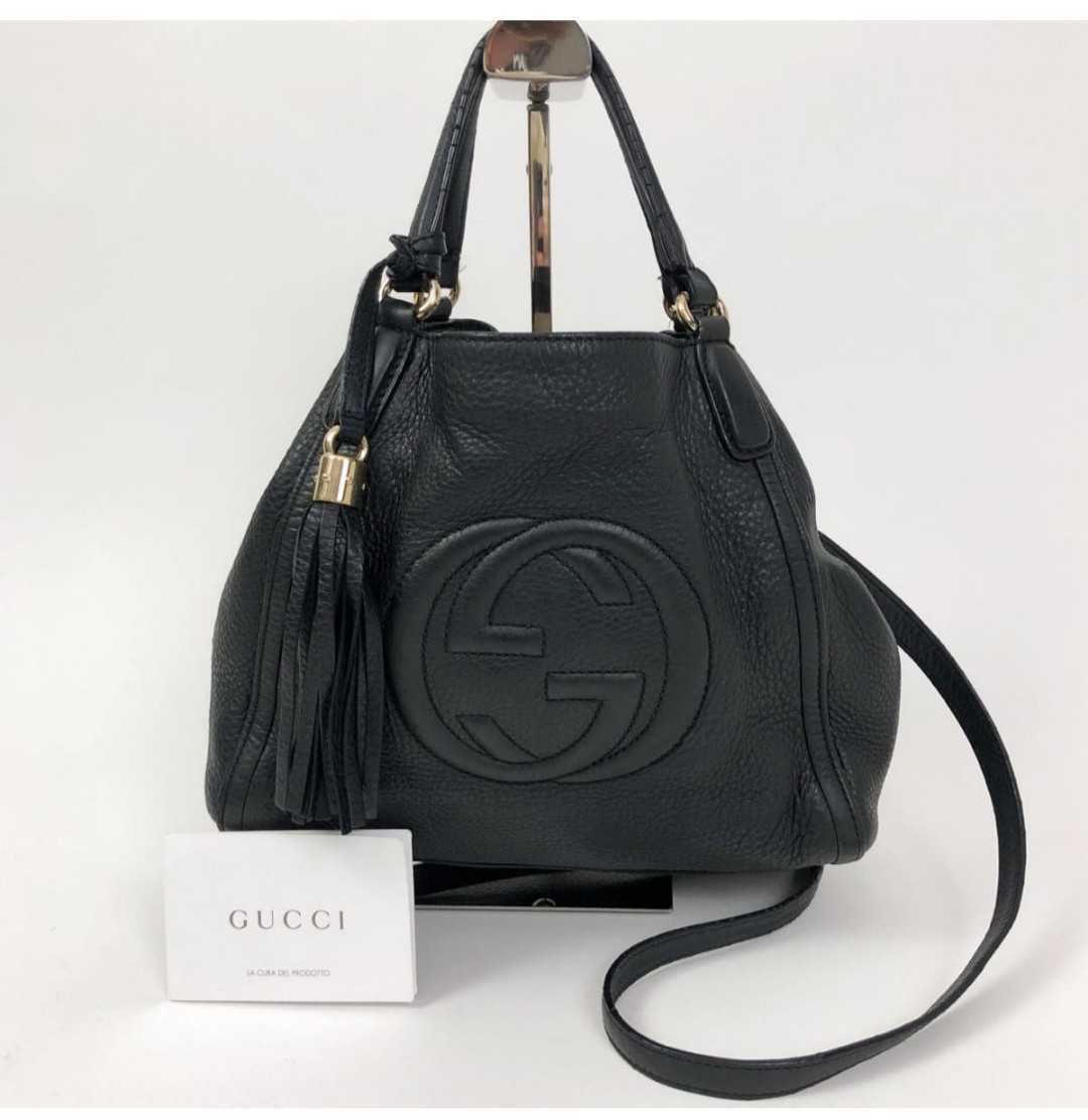 GUCCI グッチ ソーホー ハンドバッグ ショルダーバッグ 2way オール