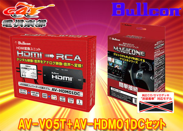 【取寄商品】マジコネAV-V05T+AV-HDM01DCカローラスポーツ210系ディスプレイオーディオ(CD/DVDデッキ無し車)用HDMI入力追加VTRハーネスSET_画像1