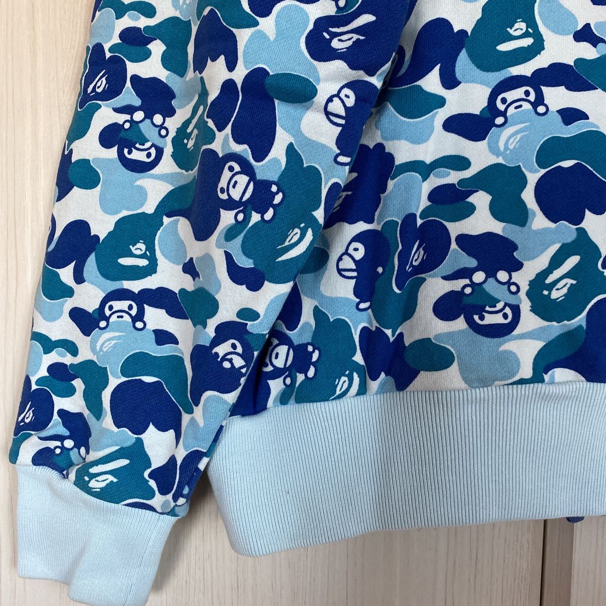 中古☆アベイシングエイプ☆メンズ Lサイズ☆APE☆BAPE☆スタジャン☆ブルゾン☆アウター☆ジャンパー☆長袖☆カモフラ柄☆正規品_画像8