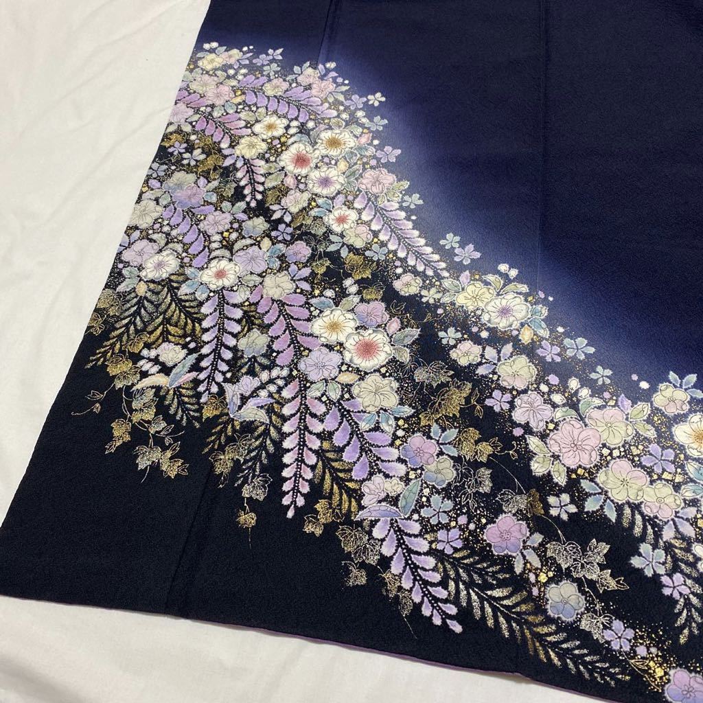 正絹 帯 鳥 刺繍 斉藤馨-