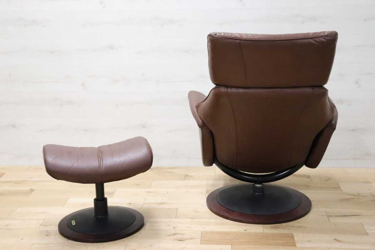 GMET3390EKORNES / eko -nes -stroke less less chair reclining chair Northern Europe noru way original leather rare Vintage model 