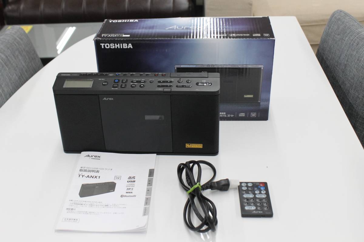東芝 TOSHIBA SD/USB/CDラジオ Aurex TY-ANX1 2020年製 中古